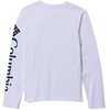 Columbia boys Terminal Tackle Long Sleeve Tee(White/Collegiate Navy Logo)