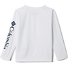 Columbia boys Terminal Tackle Long Sleeve Tee(White/Collegiate Navy Logo)