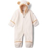 Columbia unisex-baby Tiny Bear Ii Bunting, Warm Soft Fleece(Chalk)