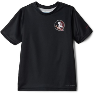 Columbia Boys Collegiate Terminal Tackle Short Sleeve Shirt(Fsu – Black)