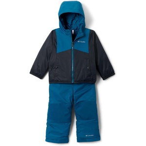 Columbia Kids Double Flake II Set (Toddler)(Black/Phoenix Blue)