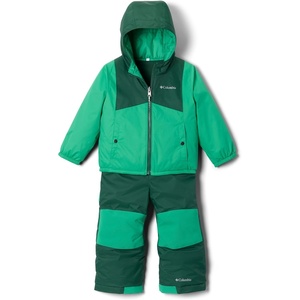 Columbia Kids Double Flake II Set (Toddler)(Dark Lime/Rain Forest)