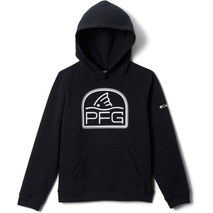 Columbia Kids’ Pfg Hot Mark Hoodie(Black/Hot Mark)