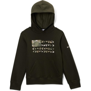 Columbia Kids’ Phg Buckscape Hoodie(Greenscape/Flag)