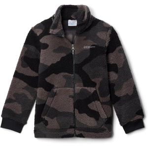 Columbia Kids Rugged Ridge Ii Printed Sherpa Full Zip (little Kid/Big Kid)(Black Mod Camo)