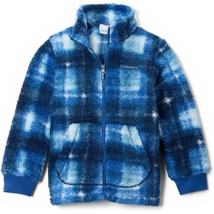 Columbia Kids Rugged Ridge Ii Printed Sherpa Full Zip (little Kid/Big Kid)(Mountain Blue Omblur)