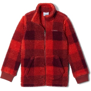 Columbia Kids Rugged Ridge Ii Printed Sherpa Full Zip (little Kid/Big Kid)(Red Oxide Multibuff)