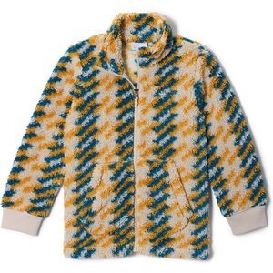 Columbia Kids Rugged Ridge Ii Printed Sherpa Full Zip (little Kid/Big Kid)(Squash Twills)