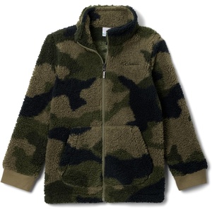 Columbia Kids Rugged Ridge Ii Printed Sherpa Full Zip (little Kid/Big Kid)(Stone Green Mod Camo)