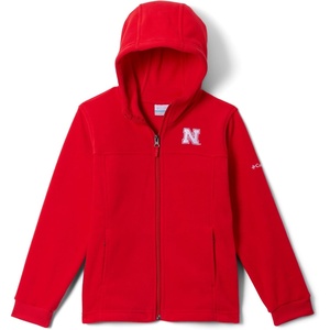 Columbia Youth Collegiate Flanker Fleece Hoodie(Neb – Bright Red)