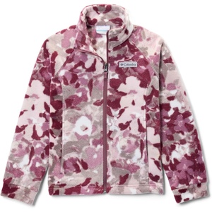 Columbia Youth Girls Toddler Benton Springs II Printed Fleece Jacket(Antique Mauve Primroses)