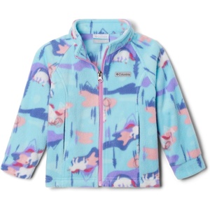 Columbia Youth Girls Toddler Benton Springs II Printed Fleece Jacket(Aquamarine Uninature)