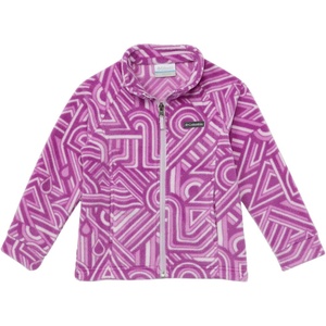 Columbia Youth Girls Toddler Benton Springs II Printed Fleece Jacket(Berry Jam Geo Elements)