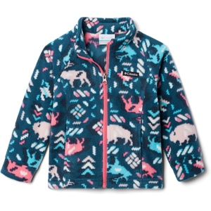 Columbia Youth Girls Toddler Benton Springs II Printed Fleece Jacket(Camellia Rose Buffaloroam)
