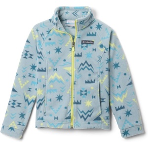 Columbia Youth Girls Toddler Benton Springs II Printed Fleece Jacket(Crushed Blue Peaked)