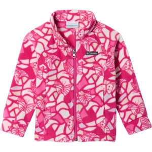 Columbia Youth Girls Toddler Benton Springs II Printed Fleece Jacket(Guava Pink Fly High)