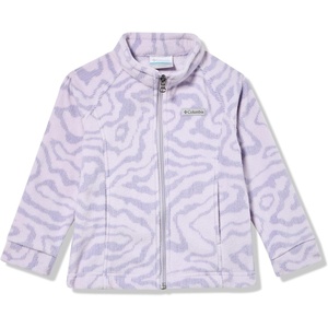 Columbia Youth Girls Toddler Benton Springs II Printed Fleece Jacket(Lavender Pearl Topoglitch Tonal)