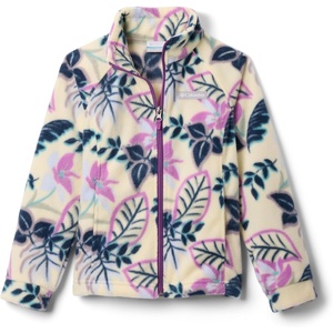 Columbia Youth Girls Toddler Benton Springs II Printed Fleece Jacket(Lemon Wash Pasteled)