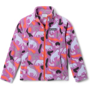Columbia Youth Girls Toddler Benton Springs II Printed Fleece Jacket(Razzle Uniflauge)