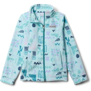 Columbia Youth Girls Toddler Benton Springs II Printed Fleece Jacket(Spray Outerbounds)