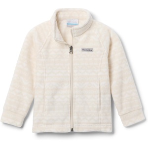 Columbia Youth Girls Toddler Benton Springs II Printed Fleece Jacket(White Madras Tonal)