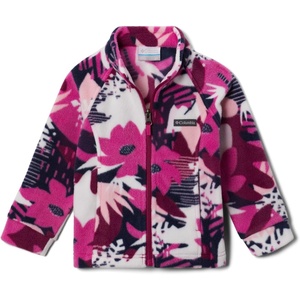 Columbia Youth Girls Toddler Benton Springs II Printed Fleece Jacket(Wild Fuchsia Scraptanical)