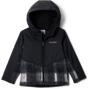 Columbia Youth Infant Steens Mountain II Overlay Fleece Hoodie(Chalk Omblur Tonal/Black)