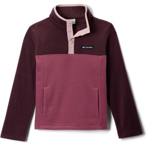 Columbia Youth Steens Mountain II 1/4 Snap Fleece Pull-Over(Antique Mauve/Moonvista/Mineral Pink)