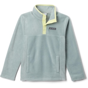 Columbia Youth Steens Mountain II 1/4 Snap Fleece Pull-Over(Crushed Blue/Citron Haze)