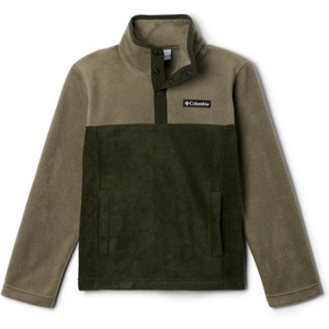 Columbia Youth Steens Mountain II 1/4 Snap Fleece Pull-Over(Greenscape/Stone Green)