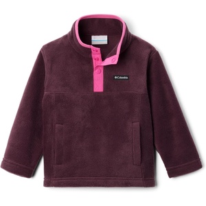 Columbia Youth Steens Mountain II 1/4 Snap Fleece Pull-Over(Moonvista/Pink Ice)