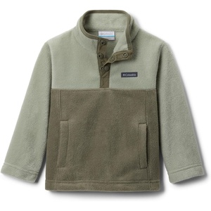 Columbia Youth Steens Mountain II 1/4 Snap Fleece Pull-Over(Stone Green/Safari)