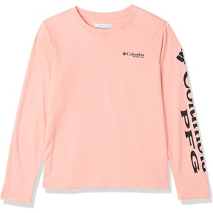 Columbia boys Terminal Tackle Long Sleeve Tee(Sorbet/Black Logo)