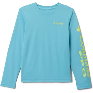 Columbia boys Terminal Tackle Long Sleeve Tee(Vintage Blue/Voltage Logo)