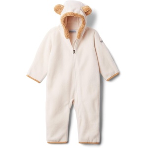 Columbia unisex-baby Tiny Bear Ii Bunting, Warm Soft Fleece(Chalk)