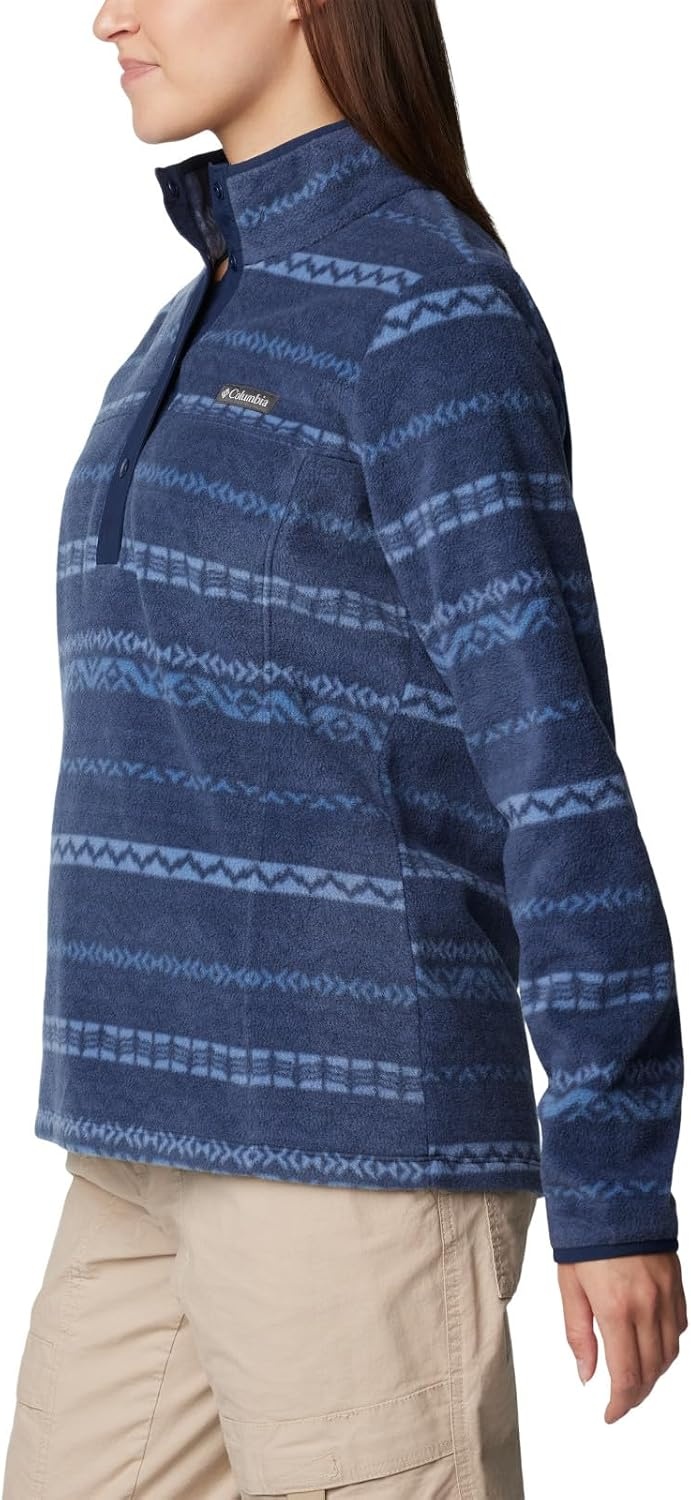 image:imageColumbia Benton Springs Printed 12 SnapCollegiate Navy Madras