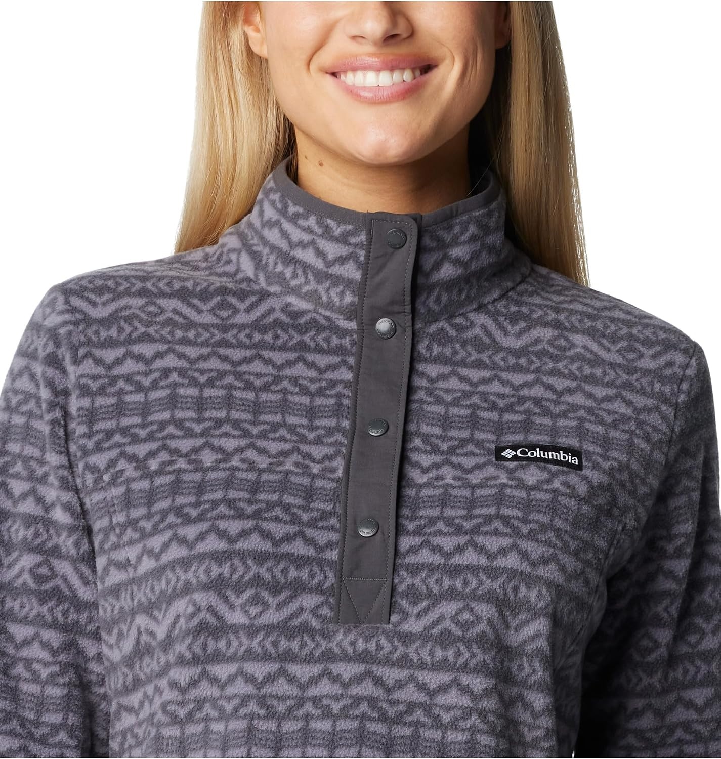 image:imageColumbia Benton Springs Printed 12 SnapGrey