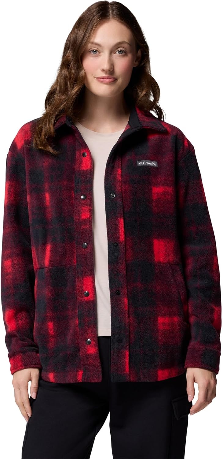 image:imageColumbia Benton Springs Shirt Jacket IIMountain Red Omblur Tonal
