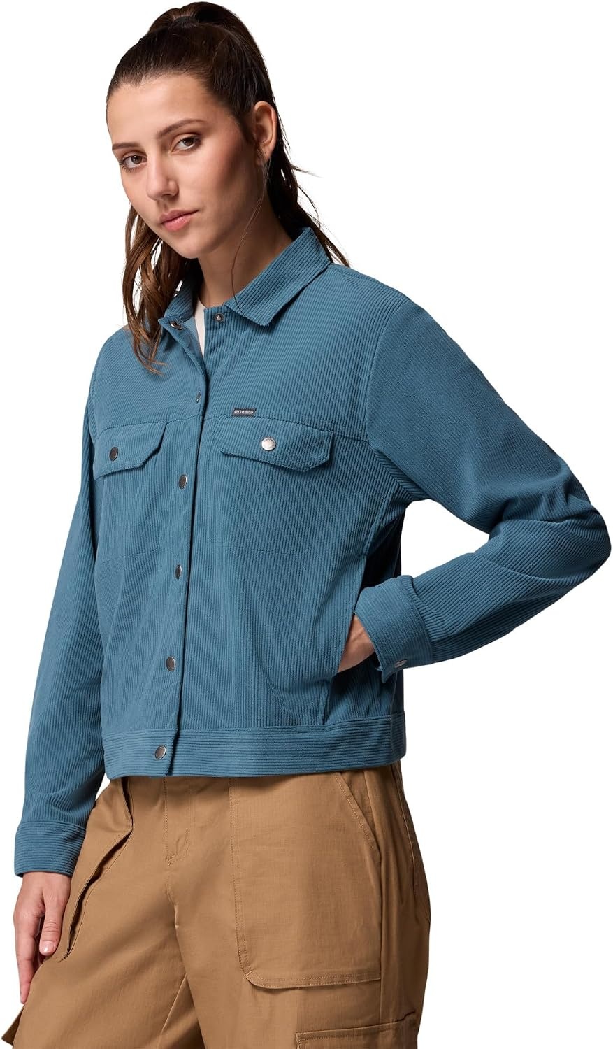 image:imageColumbia Blue Point Creek Short Corduroy Shirt JacketEverblue