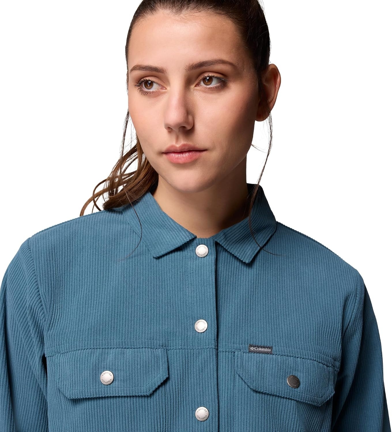 image:imageColumbia Blue Point Creek Short Corduroy Shirt JacketEverblue