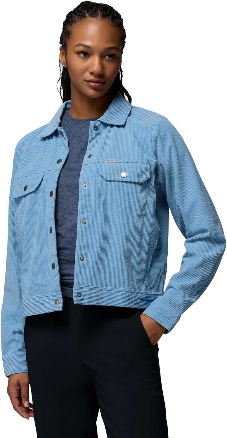 image:imageColumbia Blue Point Creek Short Corduroy Shirt JacketRainy Day