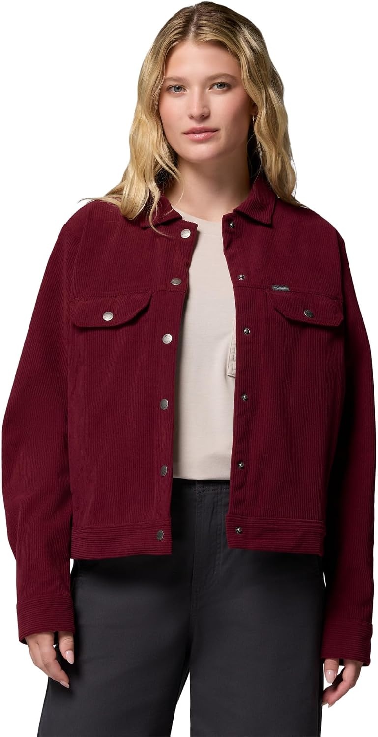 image:imageColumbia Blue Point Creek Short Corduroy Shirt JacketRich Wine