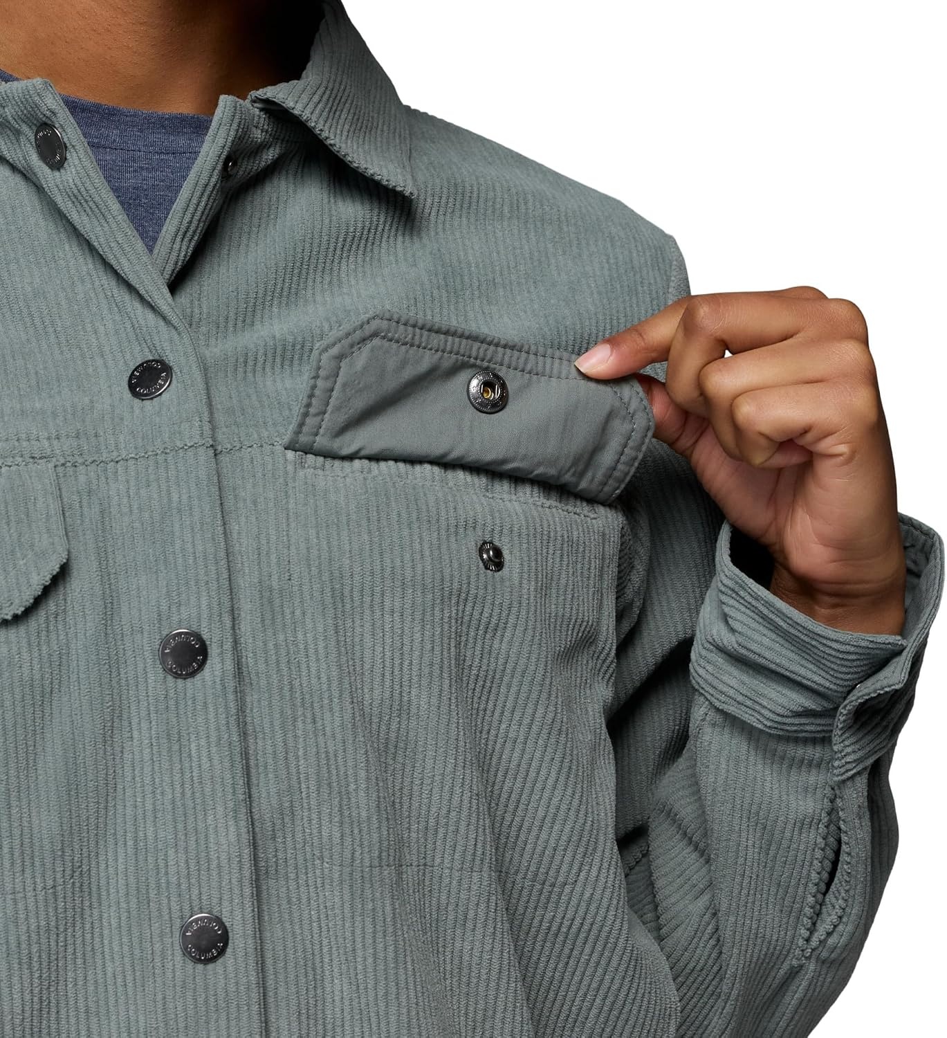 image:imageColumbia Blue Point Creek Short Corduroy Shirt JacketSedona Sage