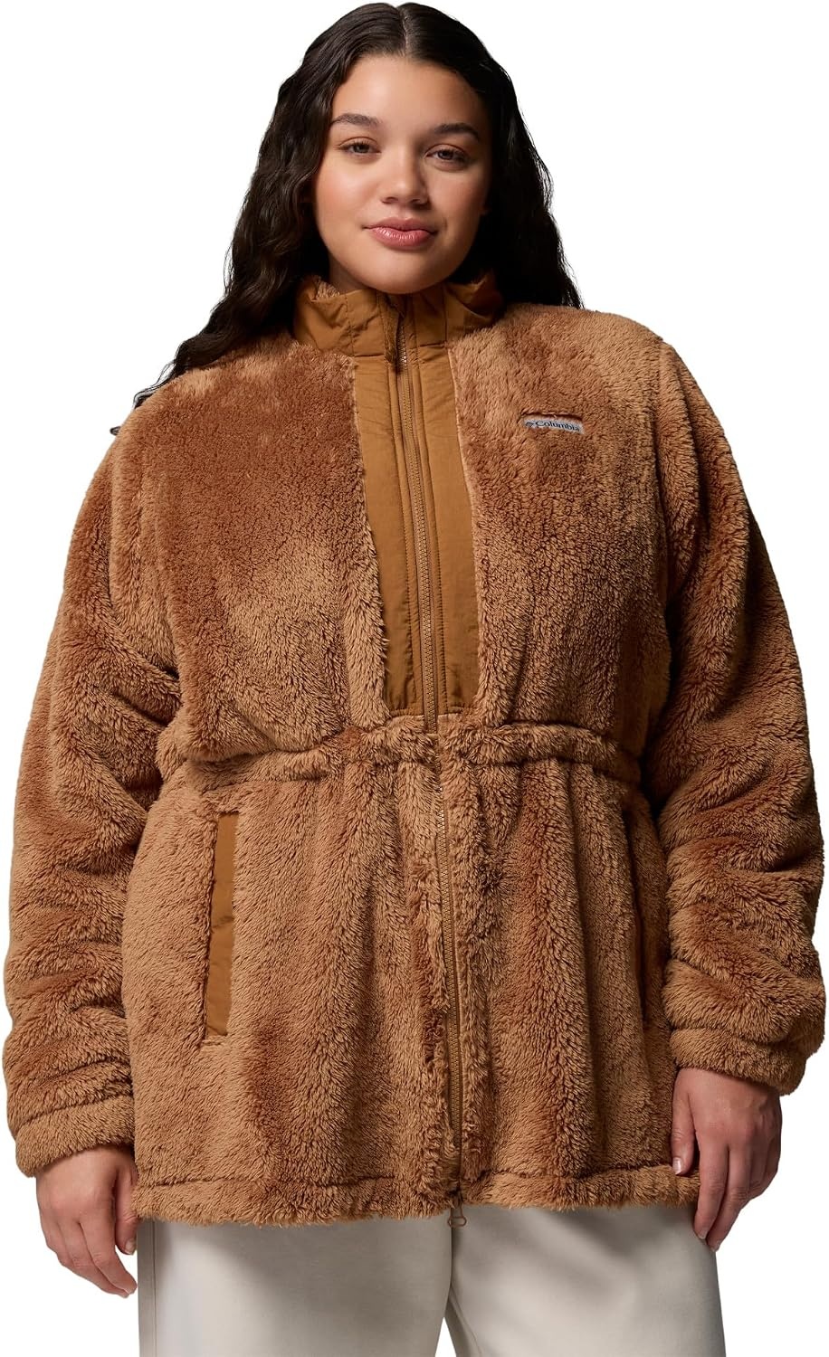 image:imageColumbia Boundless Discovery Long Sherpa JacketCamel Brown