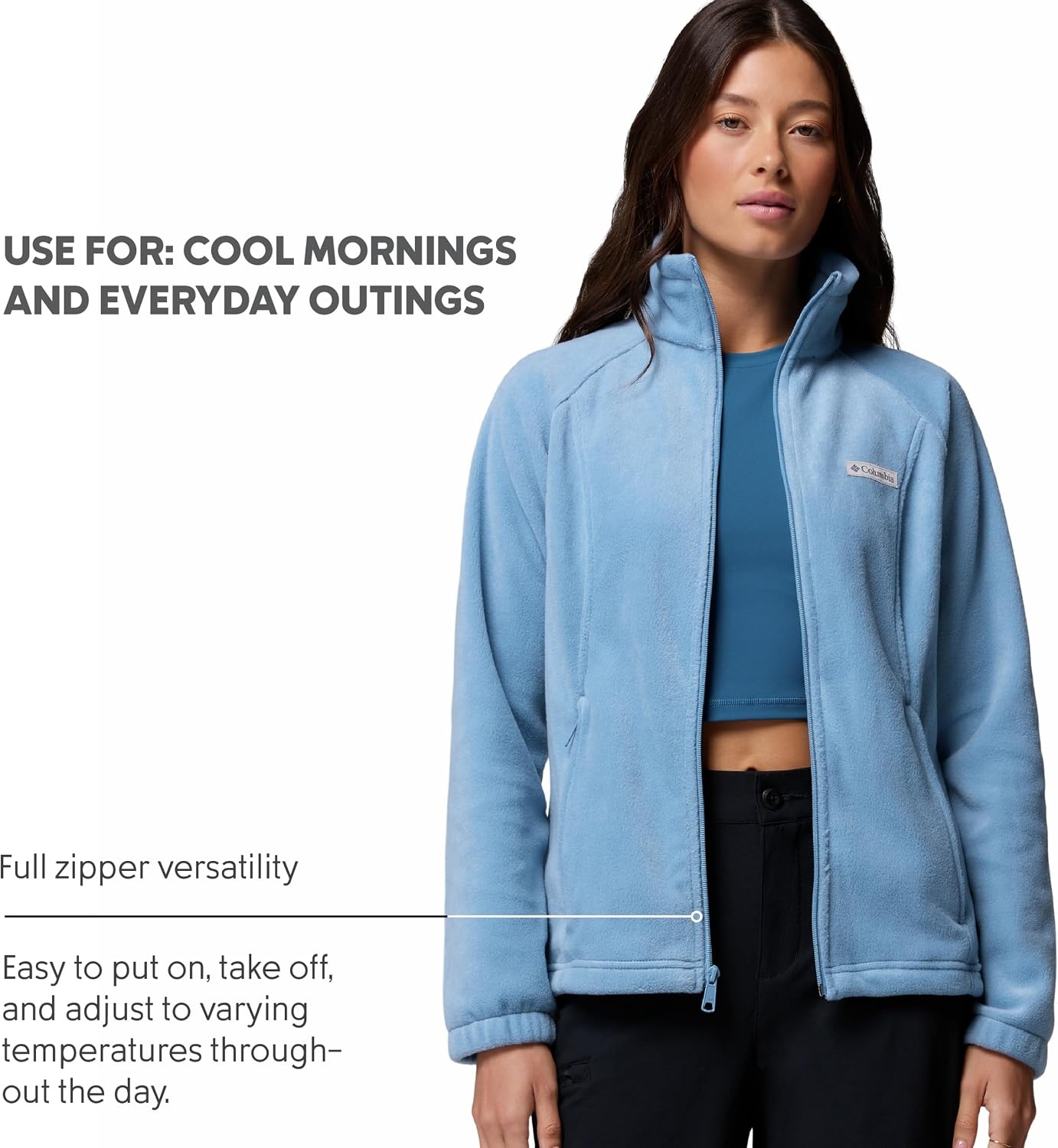 image:imageColumbia Womens Benton Springs Full ZipRainy Day