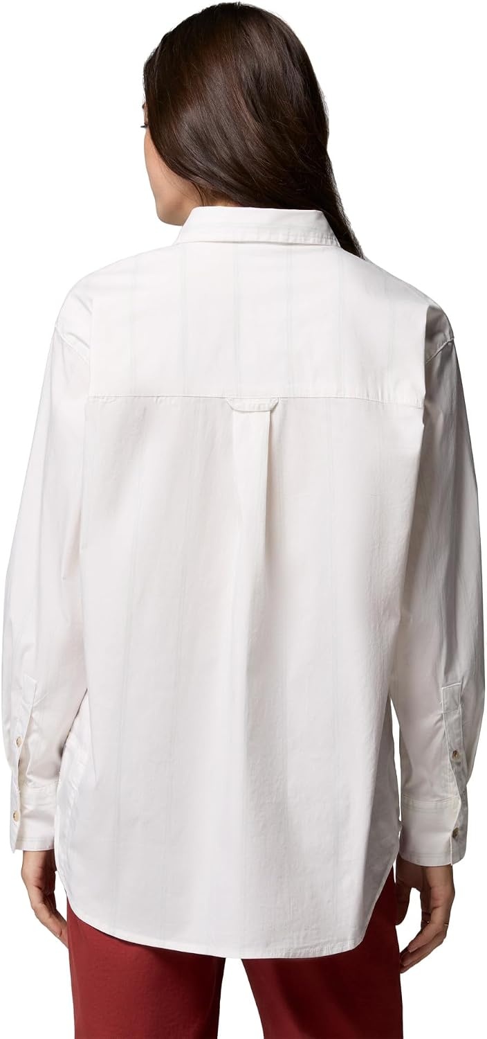 image:imageColumbia Womens Bijou Hills Oversize Long Sleeve Woven ShirtSea SaltDouble Stripe
