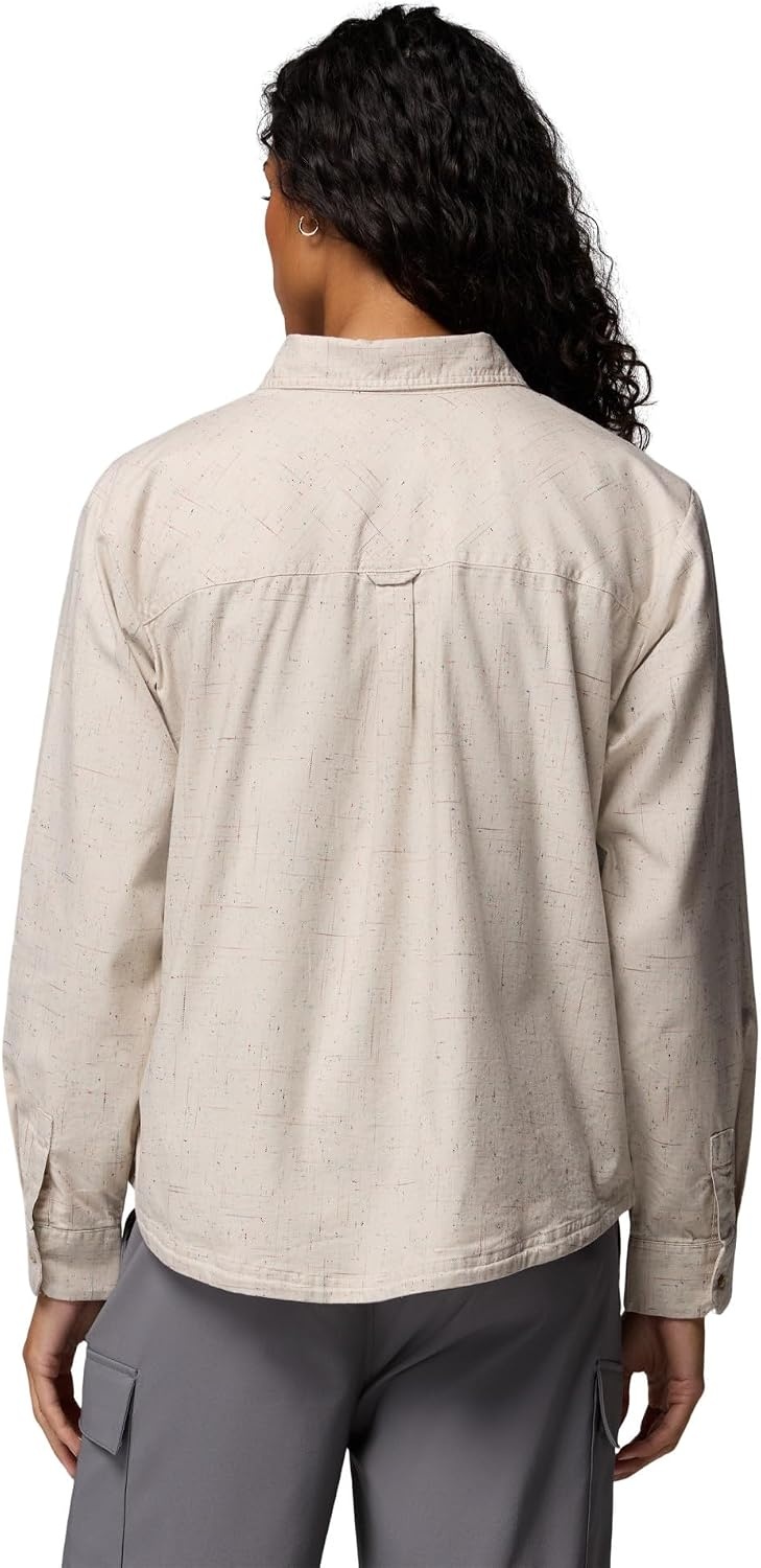 image:imageColumbia Womens Blue Point Creek Woven Long Sleeve ShirtDark Stone
