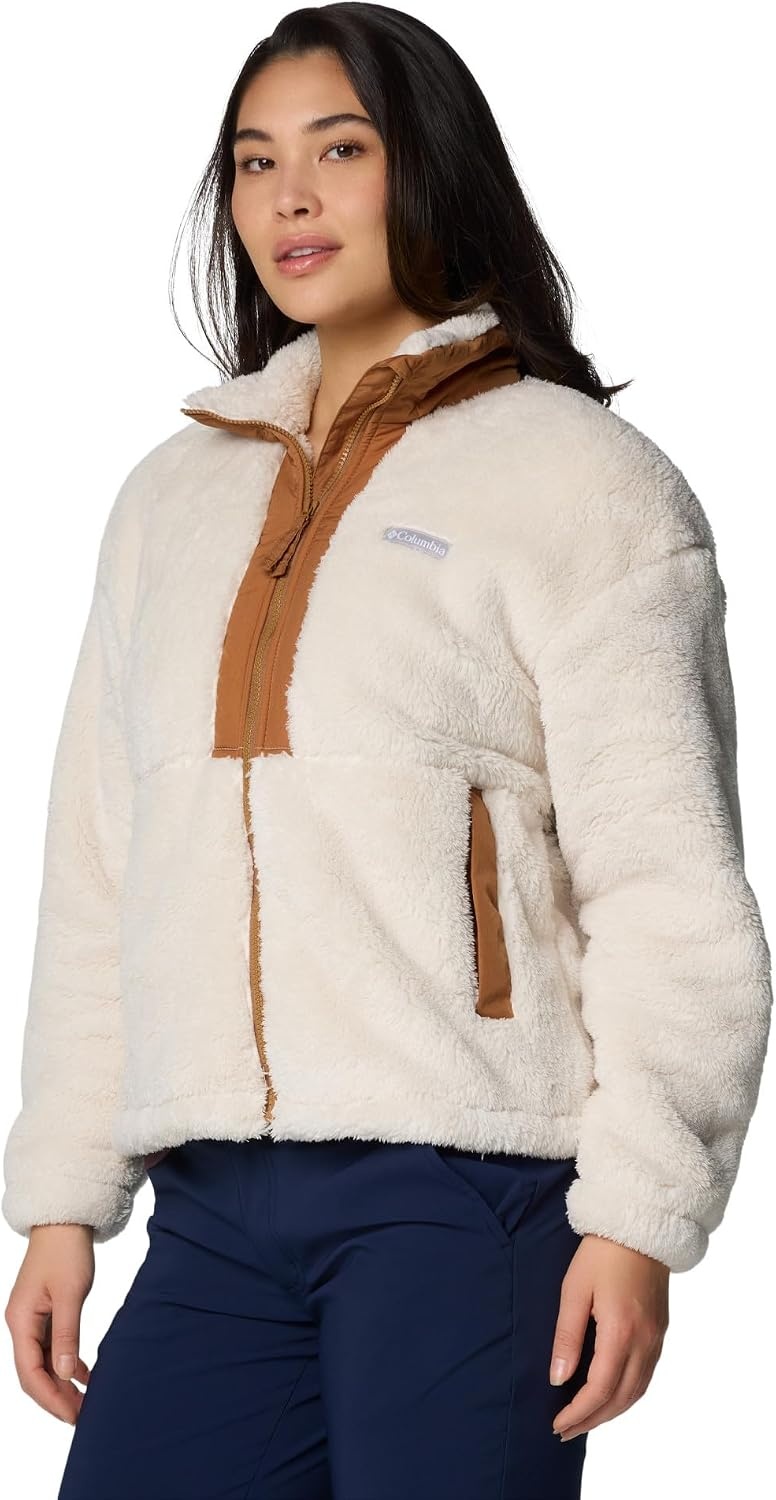 image:imageColumbia Womens Boundless Discovery Sherpa Full Zip IIChalkCamel Brown