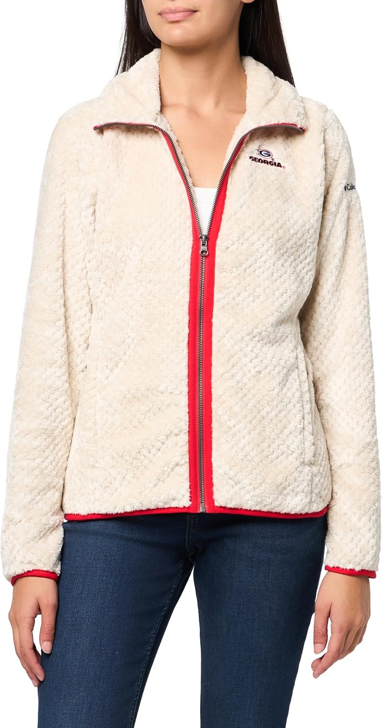 image:imageColumbia Womens Collegiate Fire Side II Sherpa Full ZipUga Dark Stone