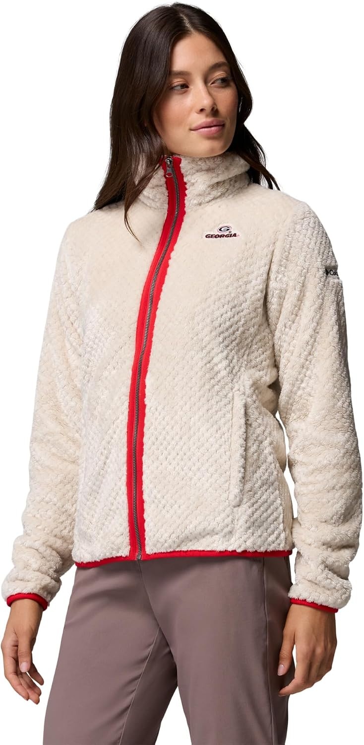 image:imageColumbia Womens Collegiate Fire Side II Sherpa Full ZipUga Dark Stone